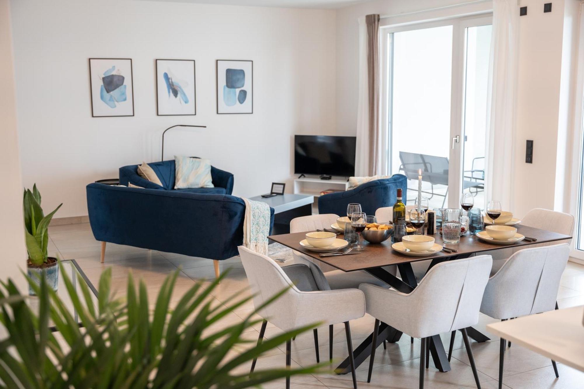 Zentral - Fuer 6 - 2X Frei Parken - Terrasse Apartment Giessen Luaran gambar